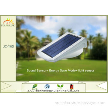 Sound Sensor 2.5W Monocrystalline Silicon Solar LED Garden Lights Outdoor